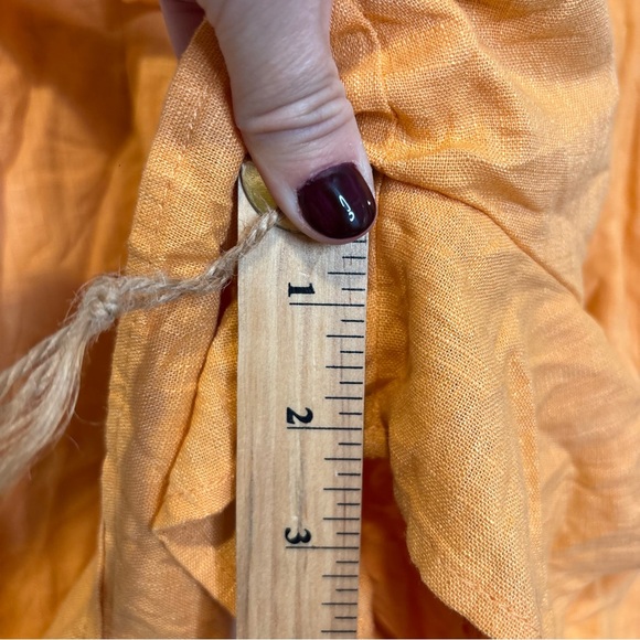 Lulu's Vibrant Orange Sleeveless Linen Romper - Picture 6 of 10